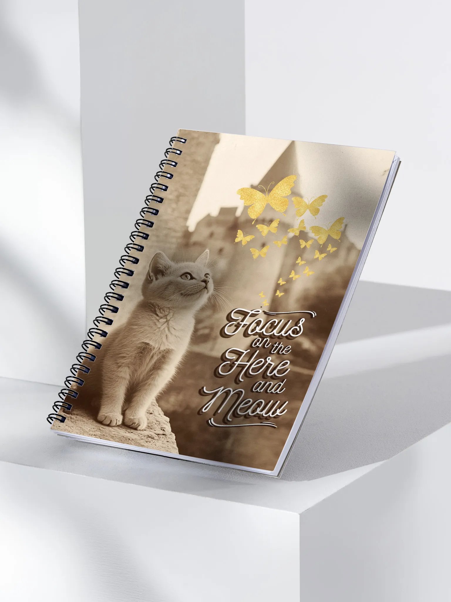 Here and Meow: Spiral Notebook product image (3)