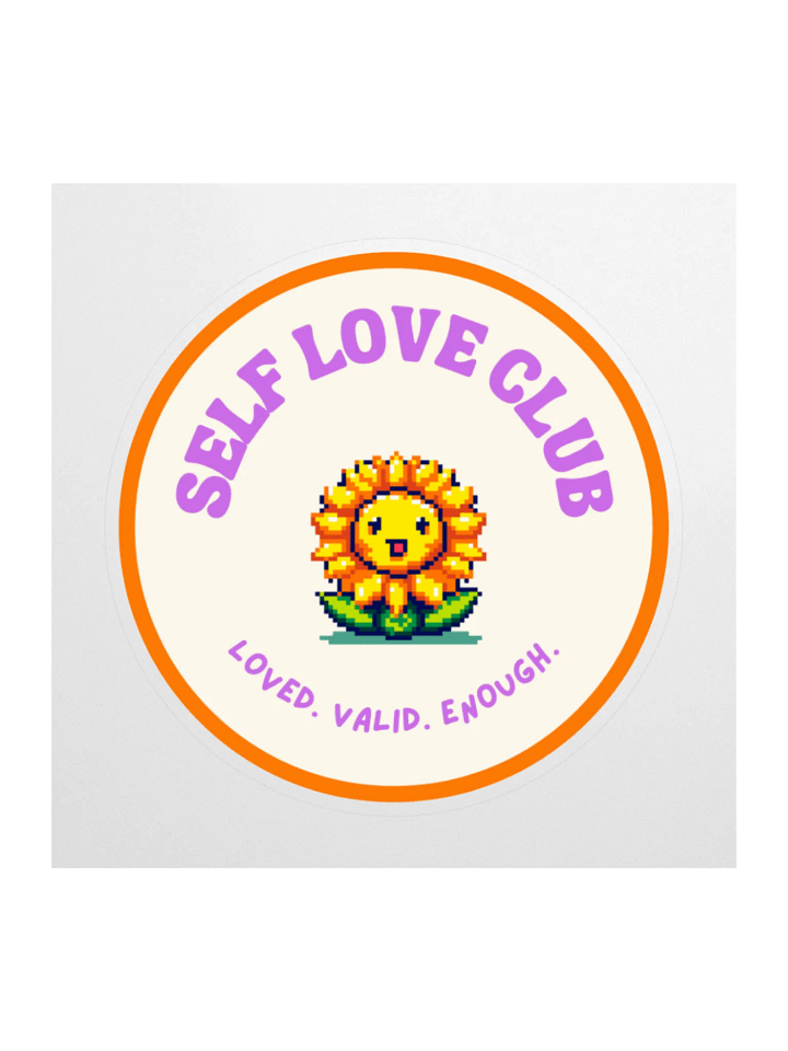 Self Love Club Badge Sticker product image (1)