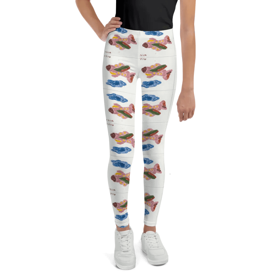 Kid Airplane (All-Over Print Youth Leggings) product image (1)