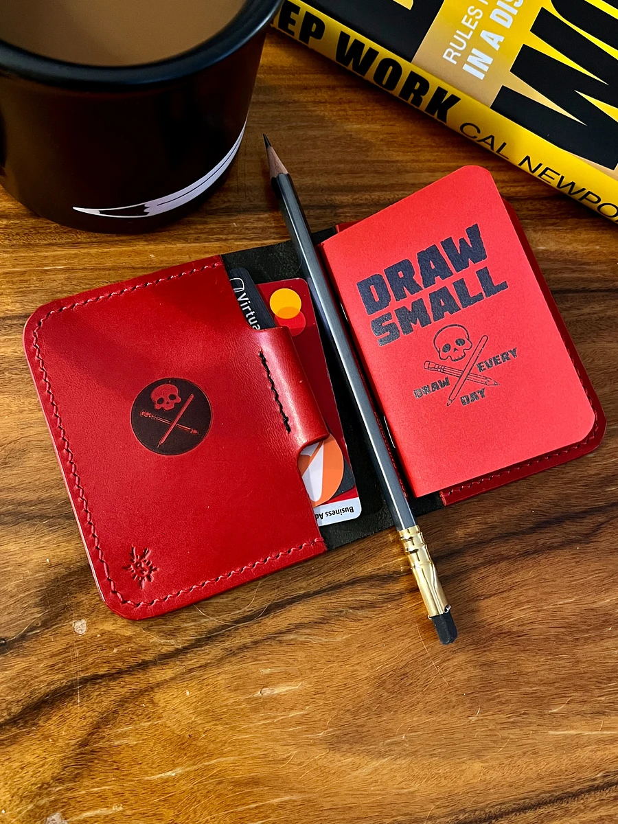 EDC Leather Sketch Wallet (Very Limited, only 1 Left!) product image (3)