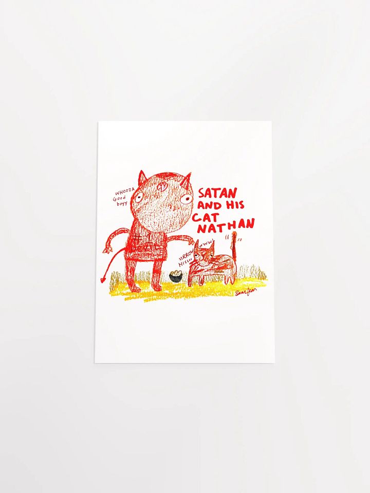 Satan and Nathan matte poster product image (1)