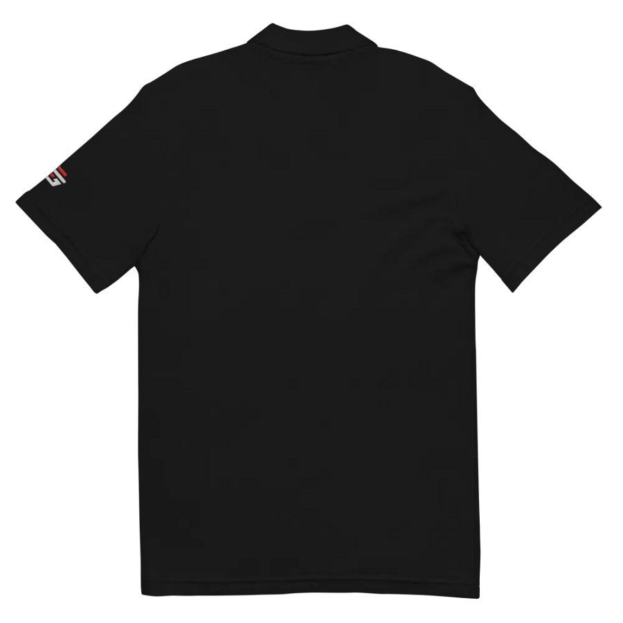 DCT Shadow Wing Polo Shirt Silver on Black product image (11)