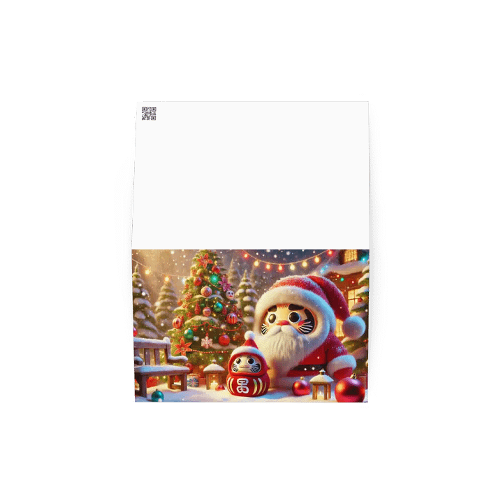Santa Daruma Christmas Greeting Card product image (4)