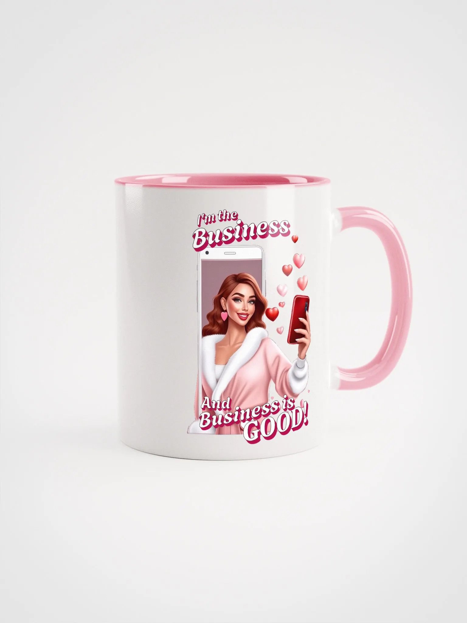 I'm The Business - Social Media Influencer - Ceramic Mug with Color Inside - v6 product image (1)