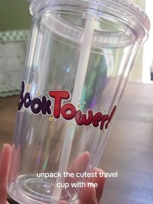 Hey readers! We have new merch and it's time to show some of it off 🤩 this is probably one of everyones' favorites so far. It's perfect for iced tea or coffee. It comes with the straw too!  You can find all of our merch on Booktower under Account > Merch Shop. #booktower #cup #coffeecup #fyp #foryoupage #unboxing 