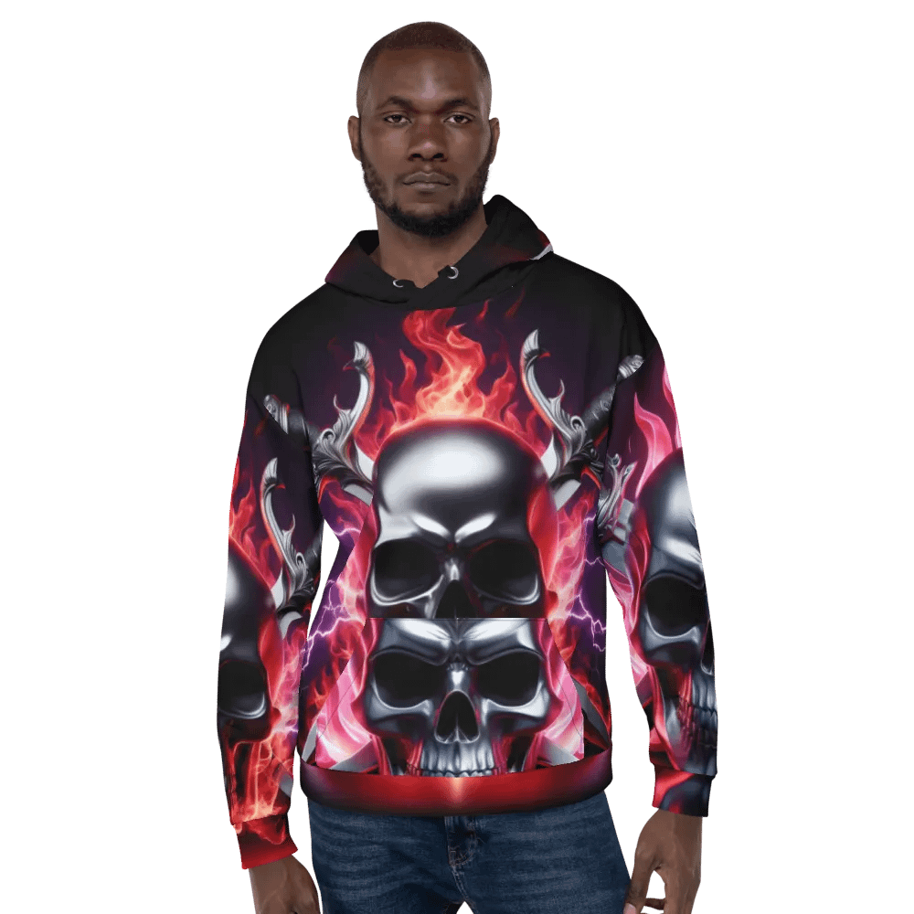 Reaper's Embrace - Unisex Skull Hoodie #22 product image (6)