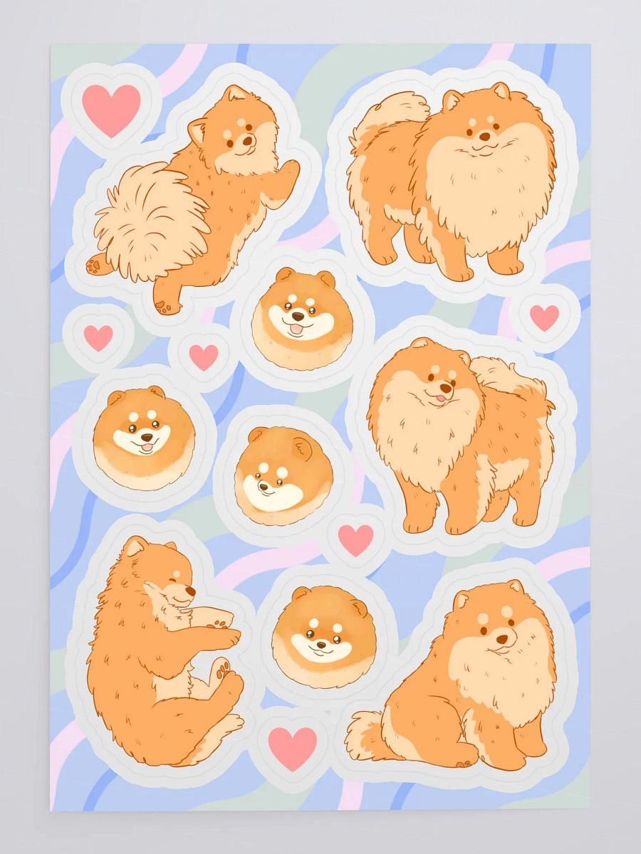 Pomeranian Poses Sticker Sheet product image (4)