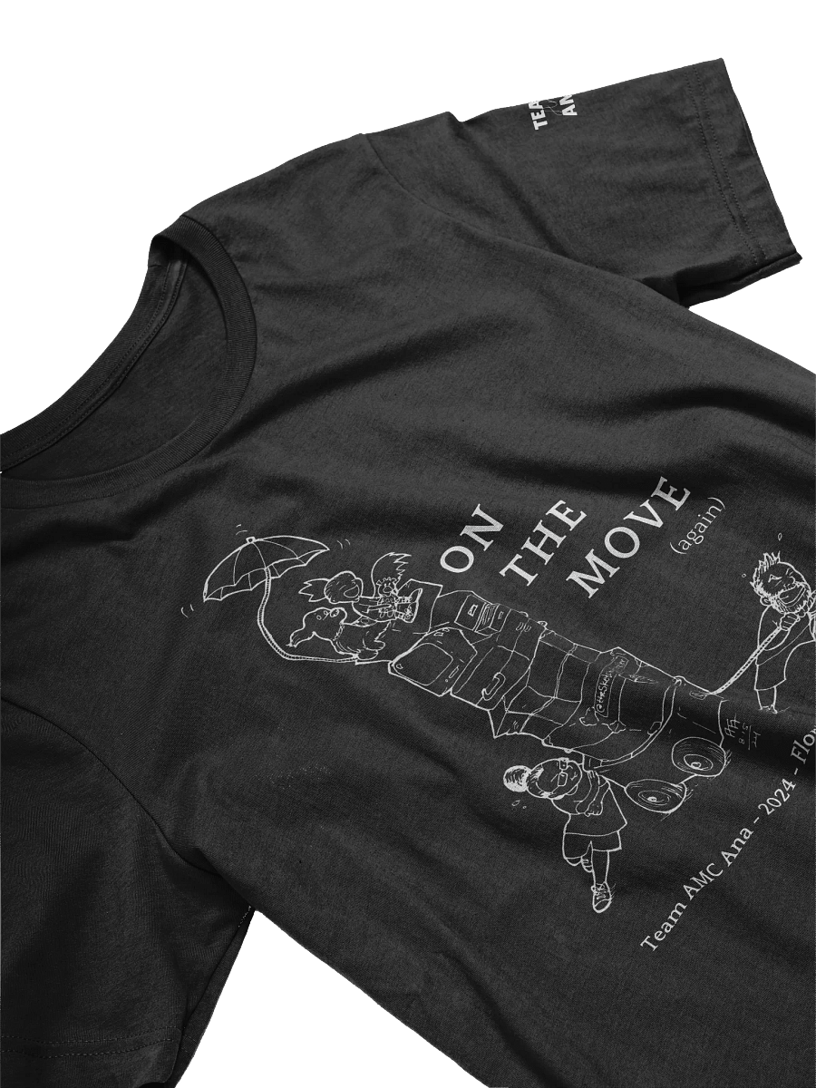 On the move Tshirt (white lines - 5 colors) product image (2)