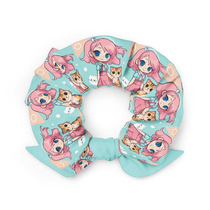 Whimsical Pink Hair Scrunchie product image (2)