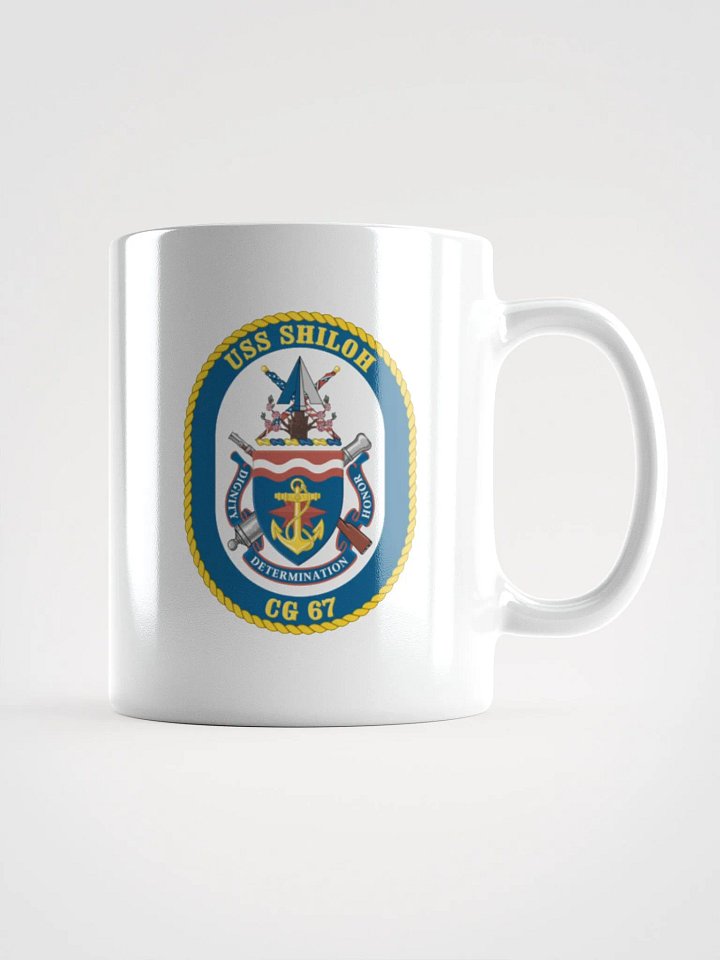 USS Shiloh CG 67 White Coffee Cup product image (1)