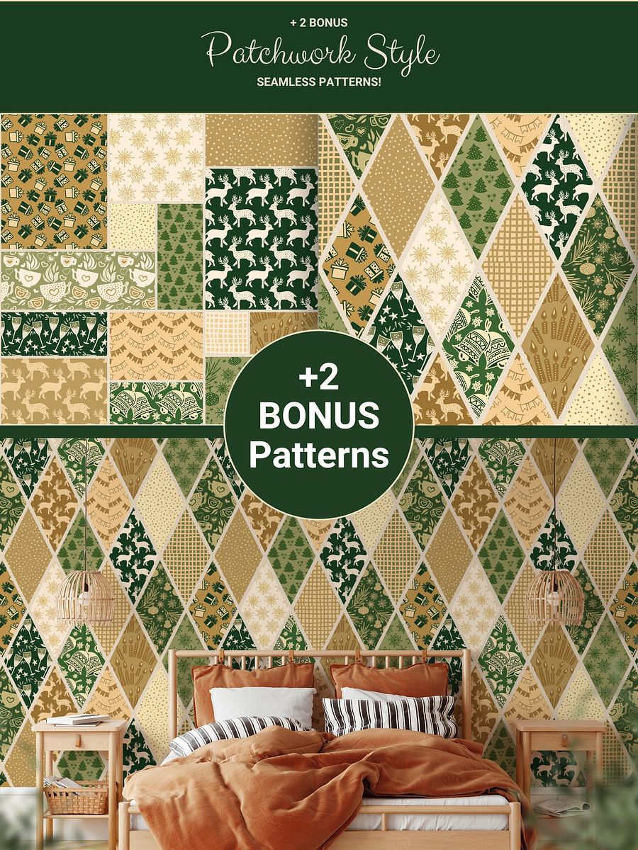 Winter Holidays Patchwork Patterns product image (4)
