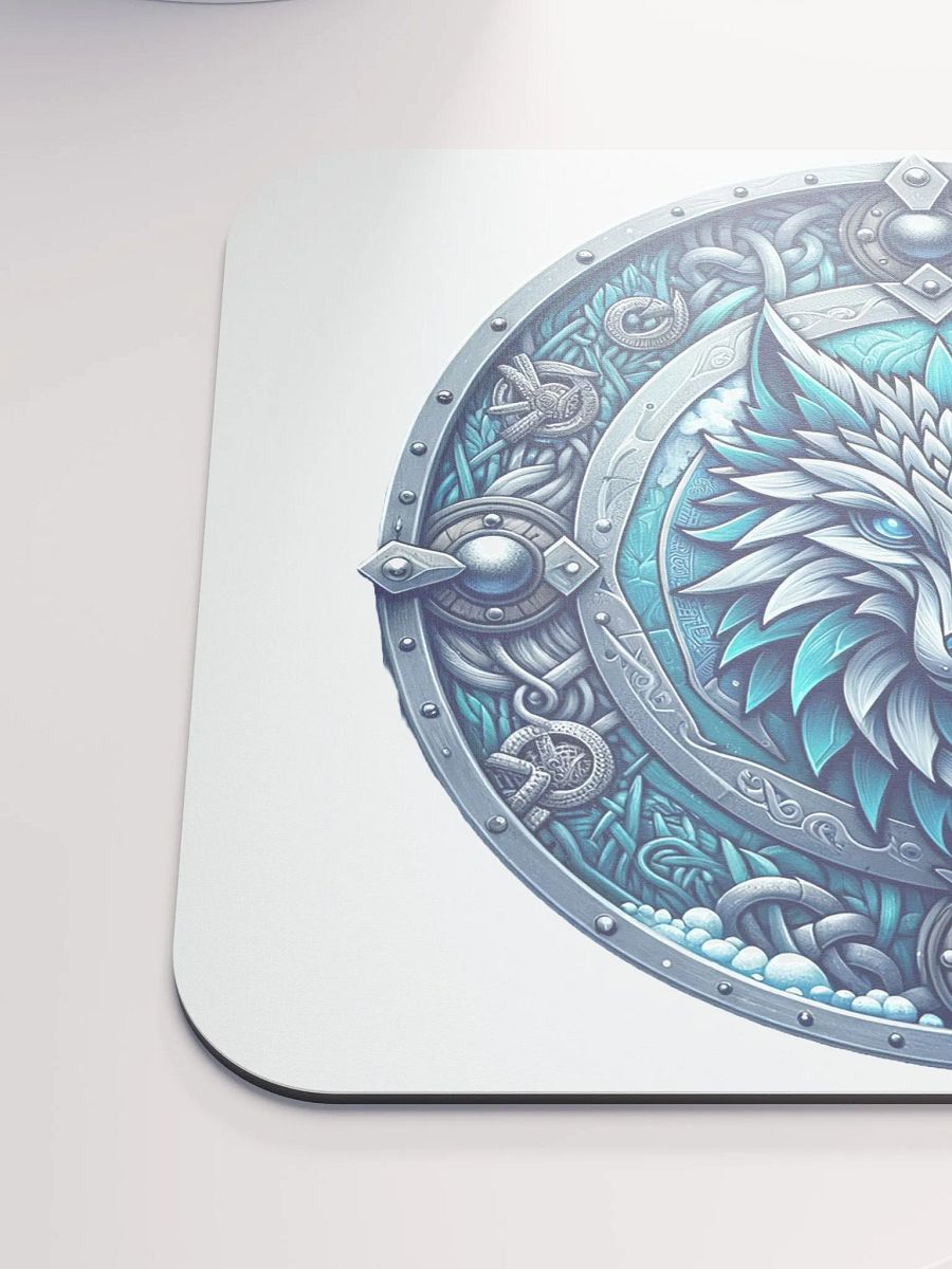 Mystic Wolf Shield Mouse Pad product image (6)