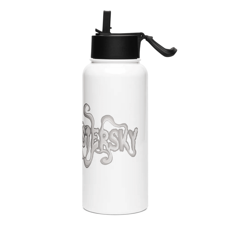 PLAGUEJESTERSKY Smoke Logo Stainless Steel Water Bottle product image (3)
