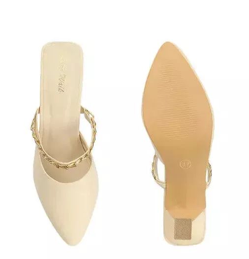 Fashionable Chain Pencil Heels For Girls and Women party and wedding Heel product image (3)