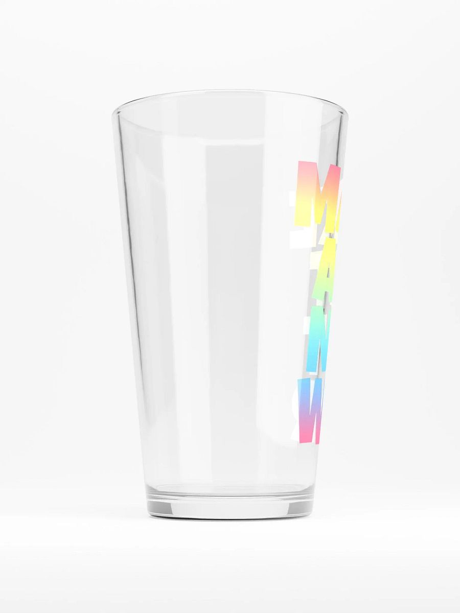 MAKE ART NOT WAR GLASS product image (2)