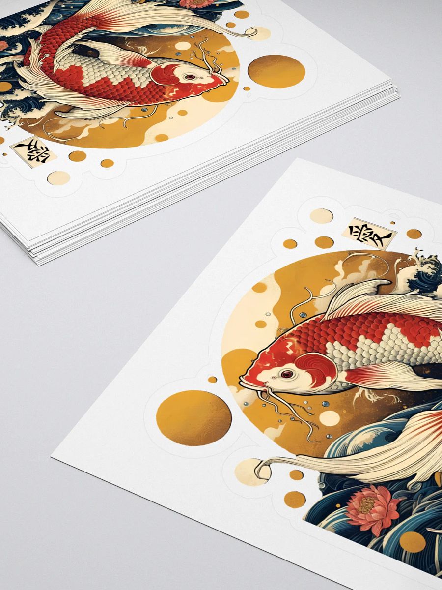 Koi Fish Serenity Kiss Cut Stickers product image (4)
