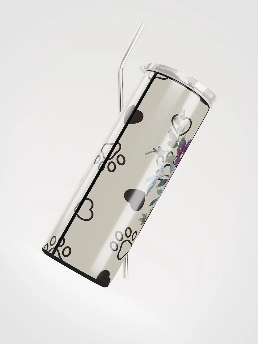 Floral Heart Dog Lover Tumbler product image (5)