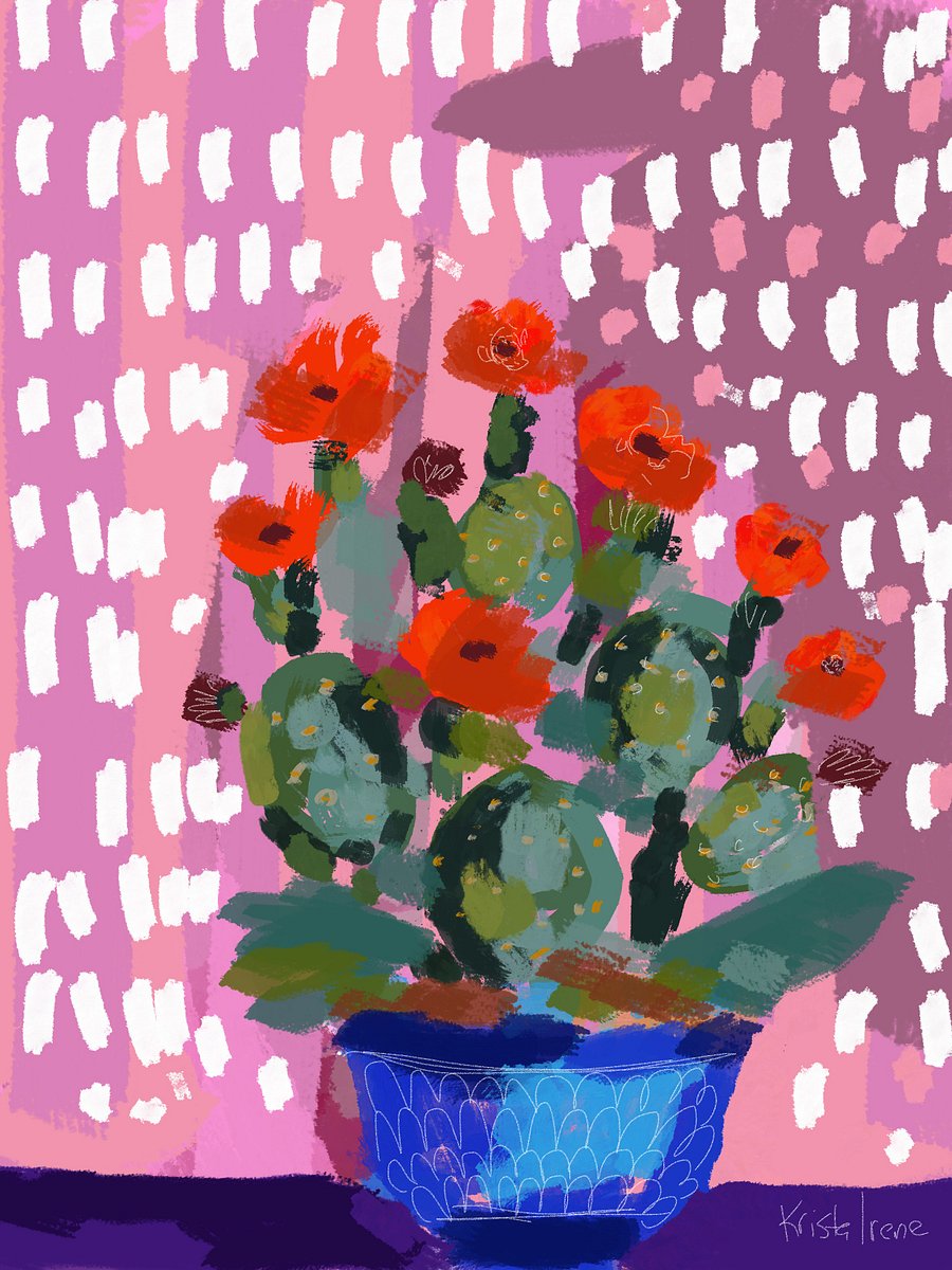 Blush & Bloom Cactus - Printable Wall Art / Digital Download product image (1)
