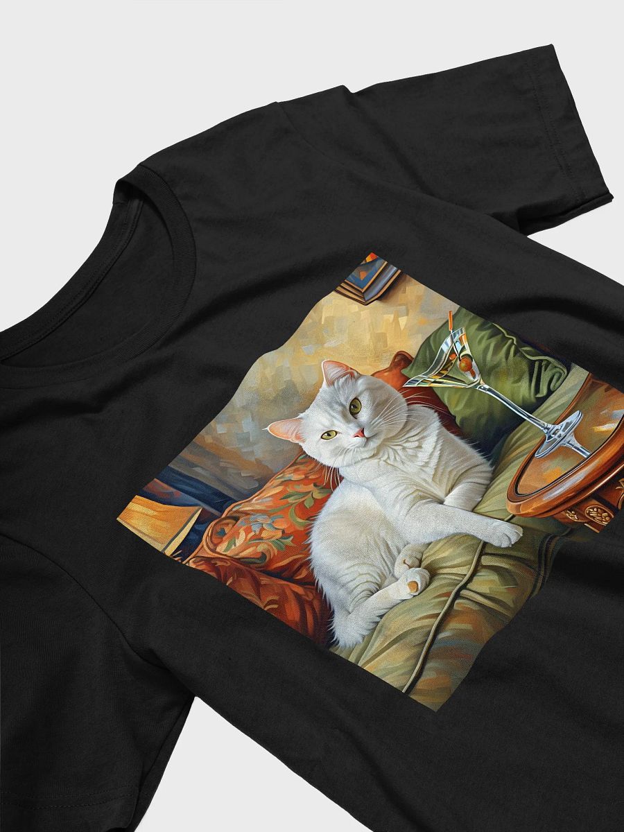 CLASSEY CAT ON COUCH NEXT TO MARTINI product image (3)