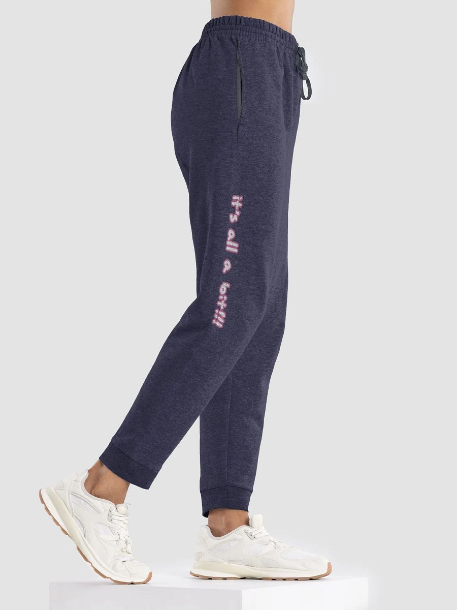 “It’s all a bit!!!” (long lined design, #CB6398) unisex joggers product image (13)