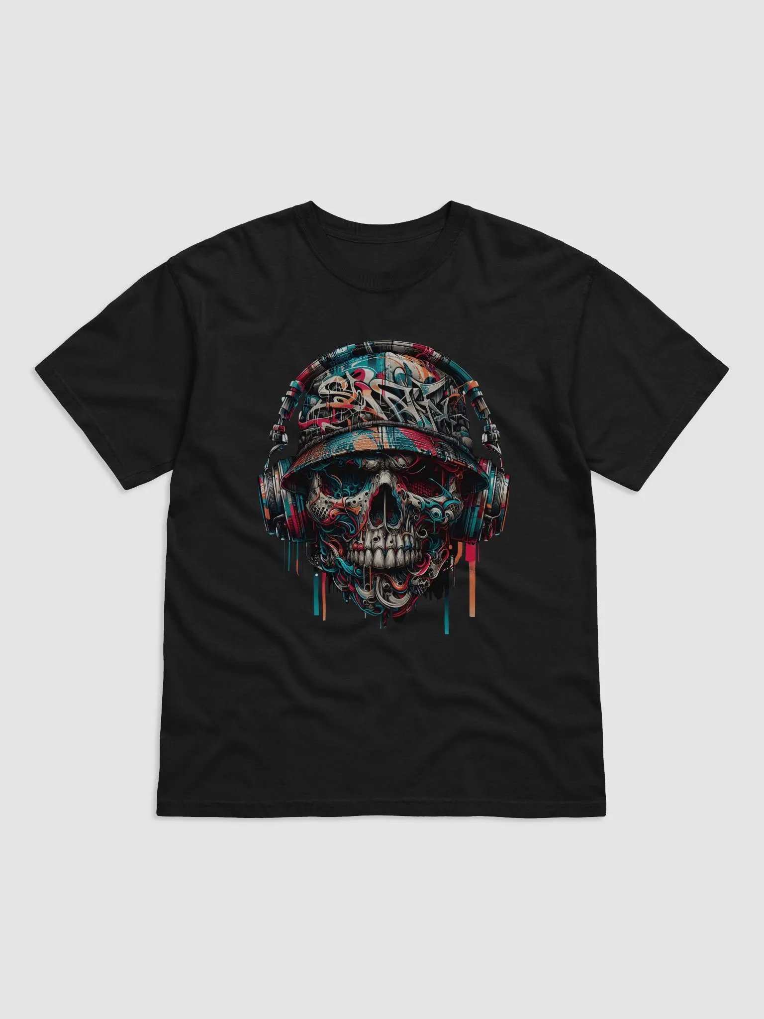 Graffiti Skull DJ T-Shirt product image (2)