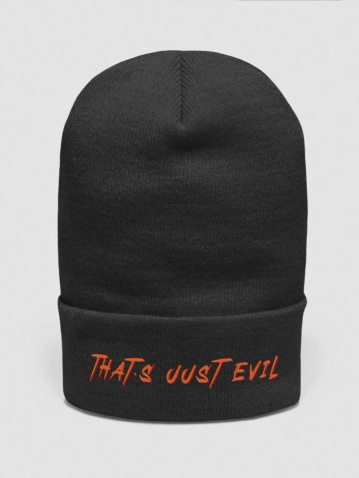 That's Just Evil Cuffed Beanie product image (1)
