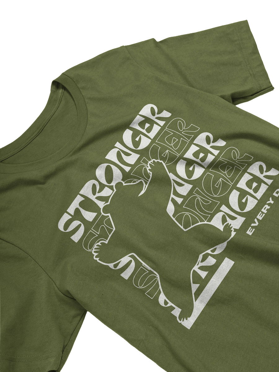 Stronger Every Day Supersoft T-Shirt – Bear Silhouette Design product image (3)