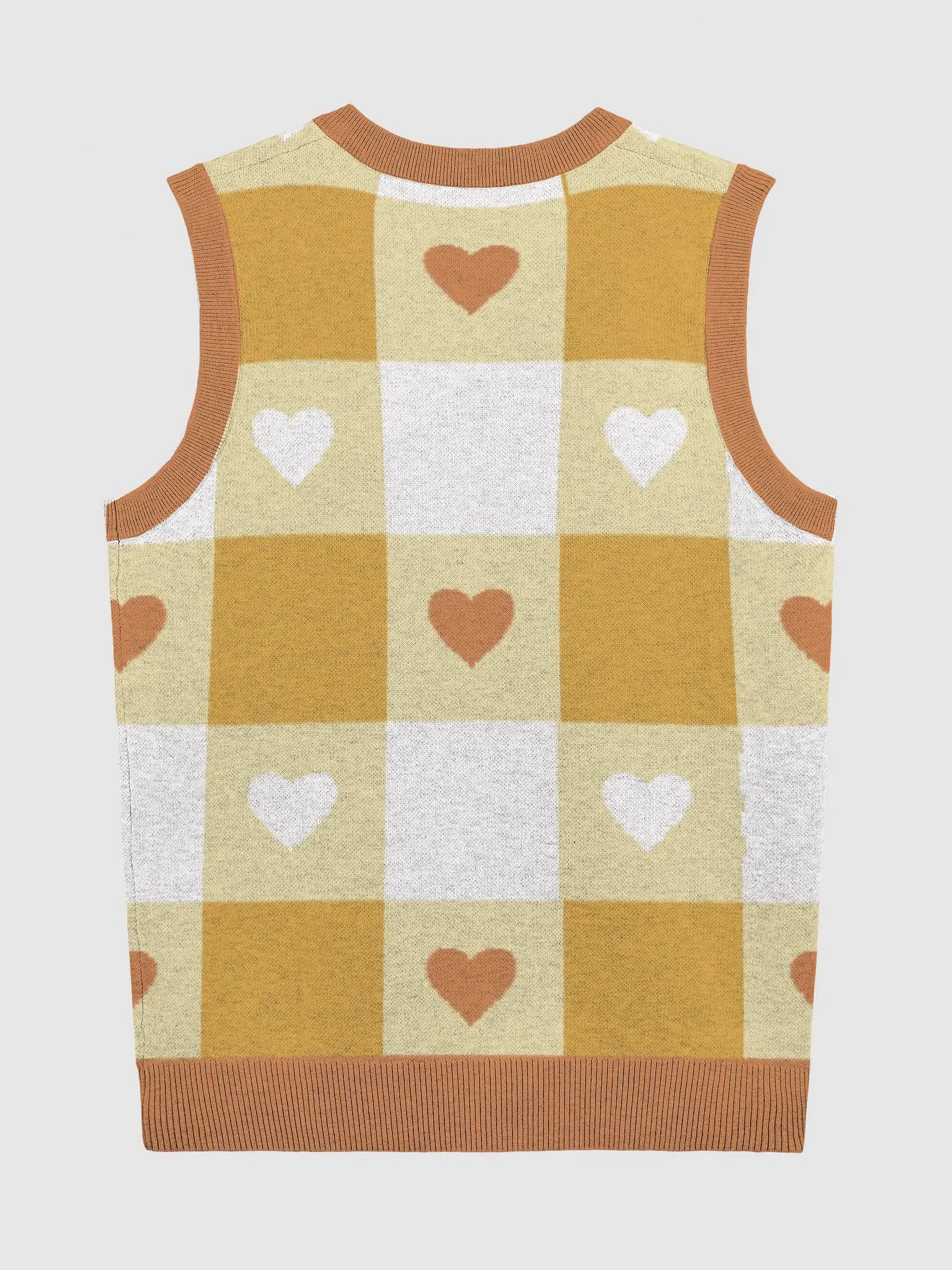 TeddyChan Plaid Vest - Yellow product image (10)