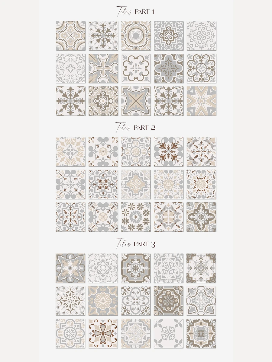 Spanish Charm - Mediterranean Vector Tiles Collection product image (3)