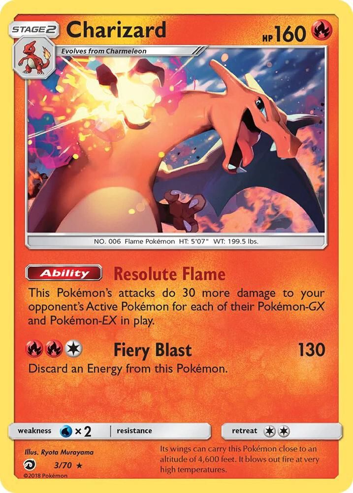 Pokémon Trading Card – Charizard (Base Set, #3/70) - NM product image (1)