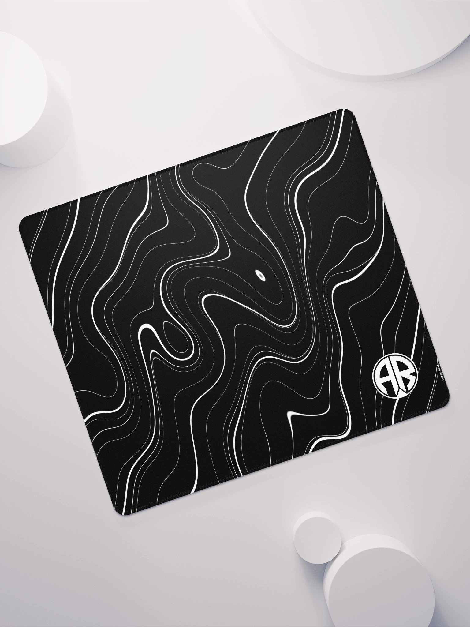White on Black Arctic Reborn Gaming Pad product image (5)