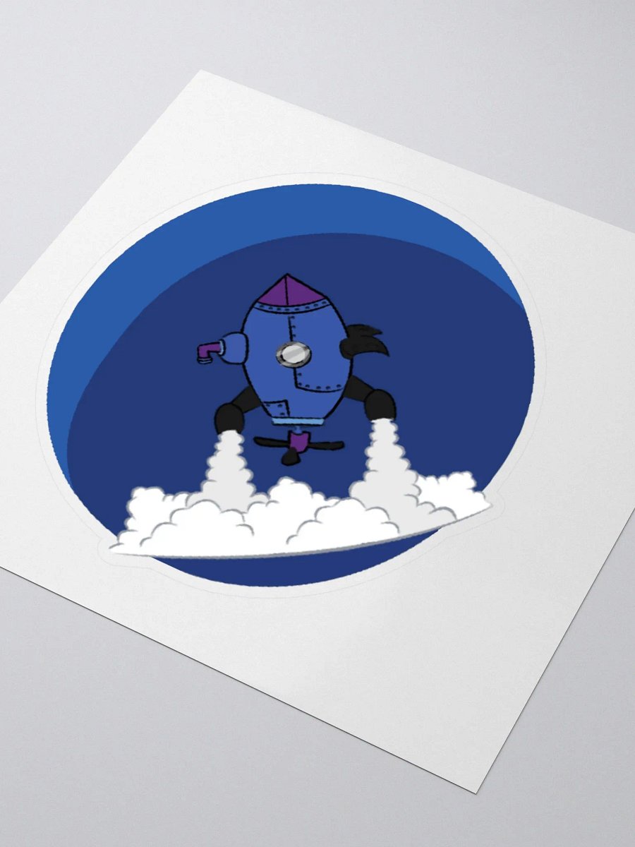 RamJet's Submarine Rocket Logo Sticker product image (3)