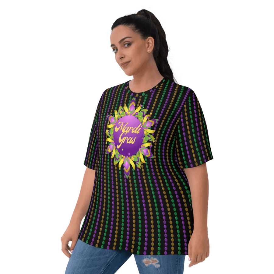 Mardi Gra All Over Print T-shirt product image (10)