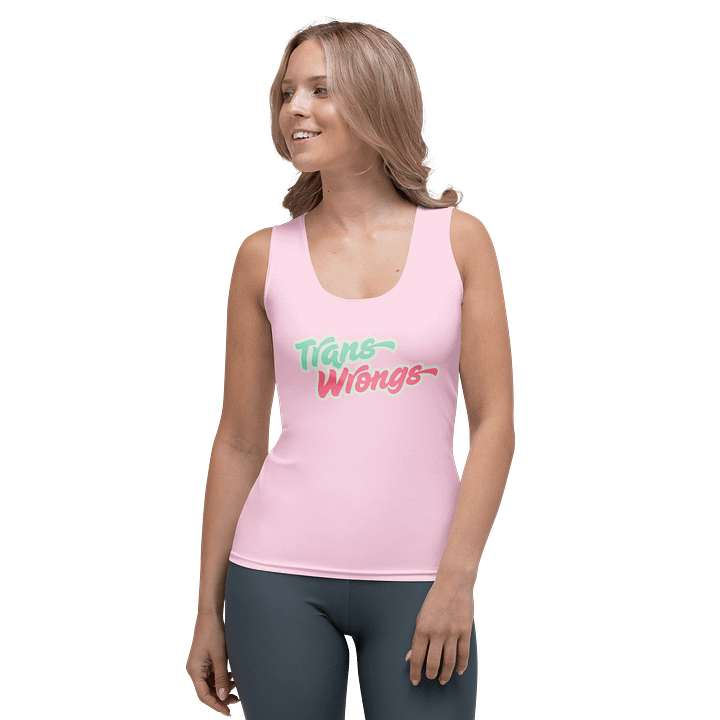 Trans Wrongs Pink Tank product image (1)
