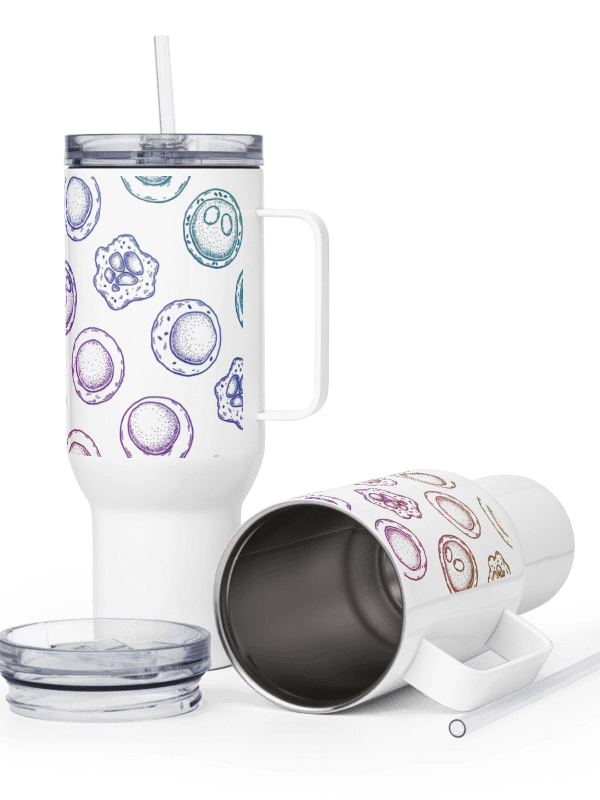 "Stem cells pattern" Travel Mug with a Handle product image (6)