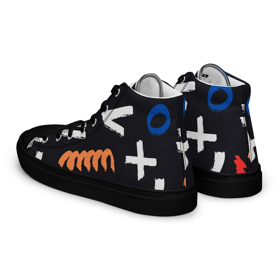 Geometry Men's High Top Canvas Shoes product image (4)