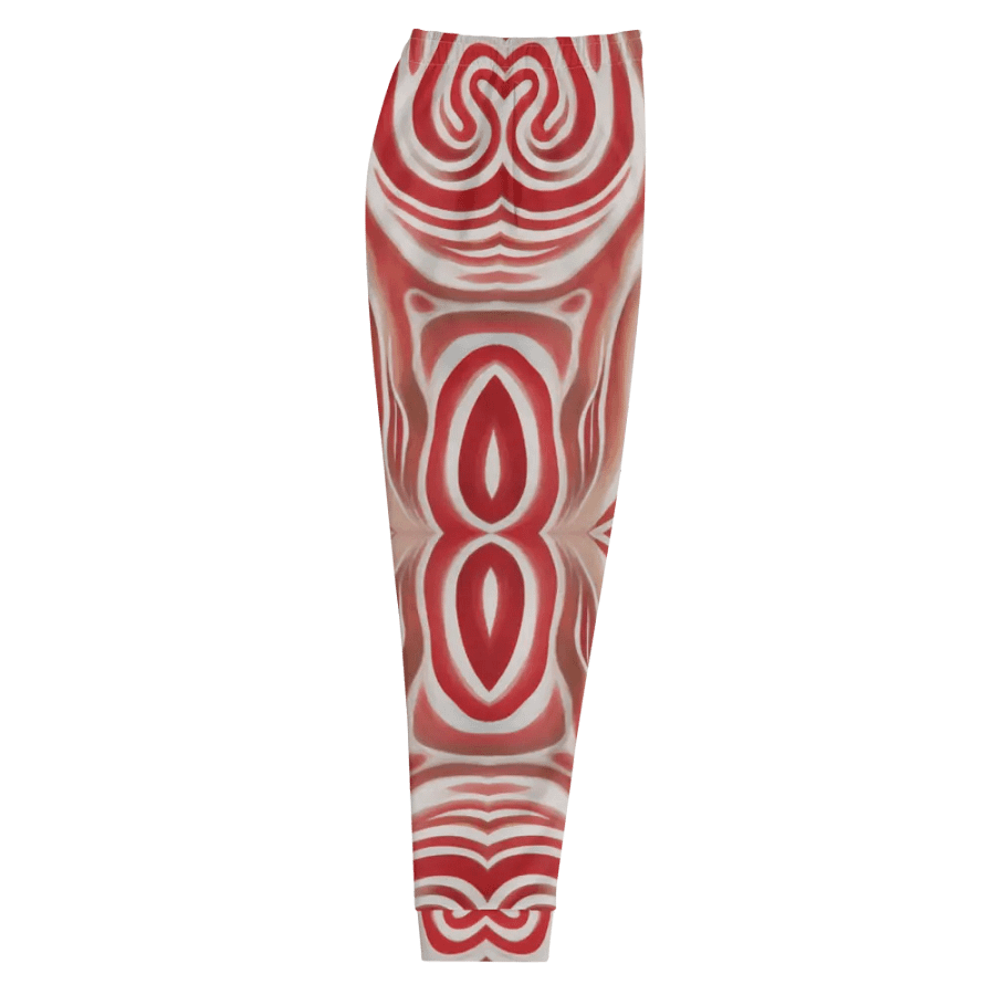 Funky Red Liquid Tie-Dye Explosion Men's Joggers product image (9)