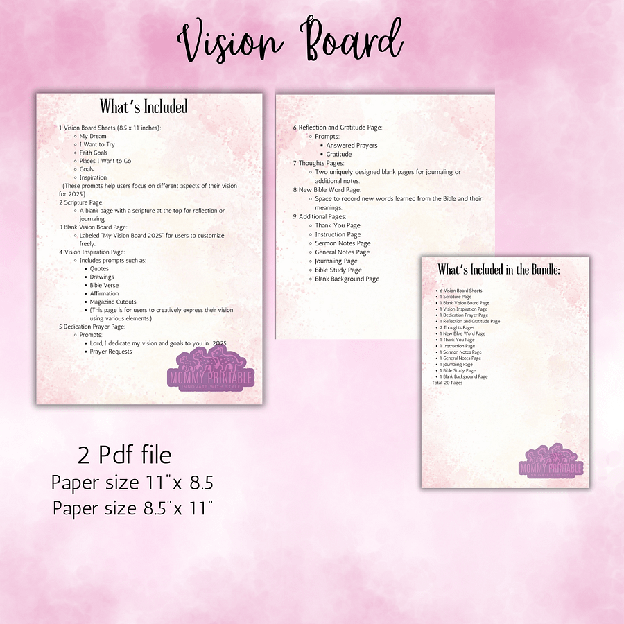 Faith & Vision 2025: Christian Goal-Setting Bundle product image (3)