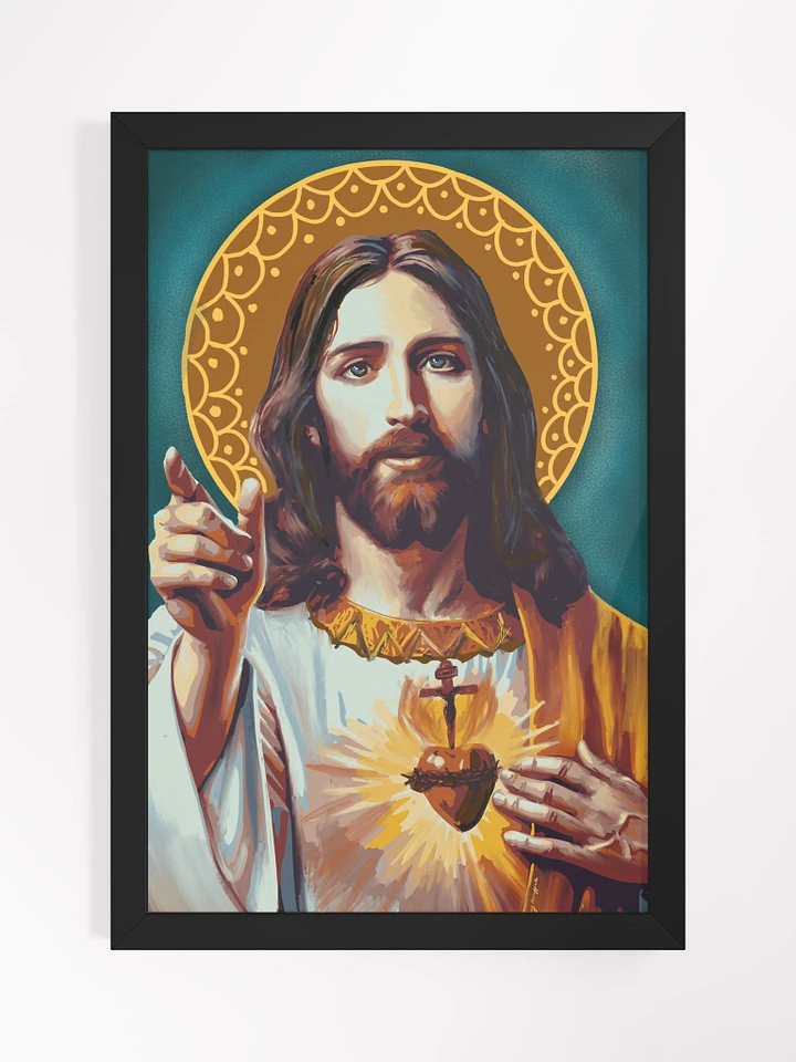 The Sacred Heart of Jesus Framed Print- Version 2 product image (2)