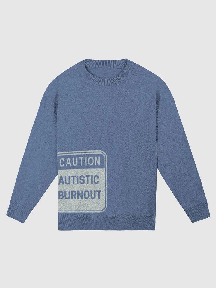 CAUTION: ASD BURNOUT (duotone blue) knitwear sweater product image (1)