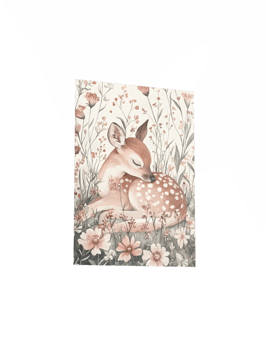 Cute Sleeping Brown Bunny in Daisies and Wildflowers product image (4)