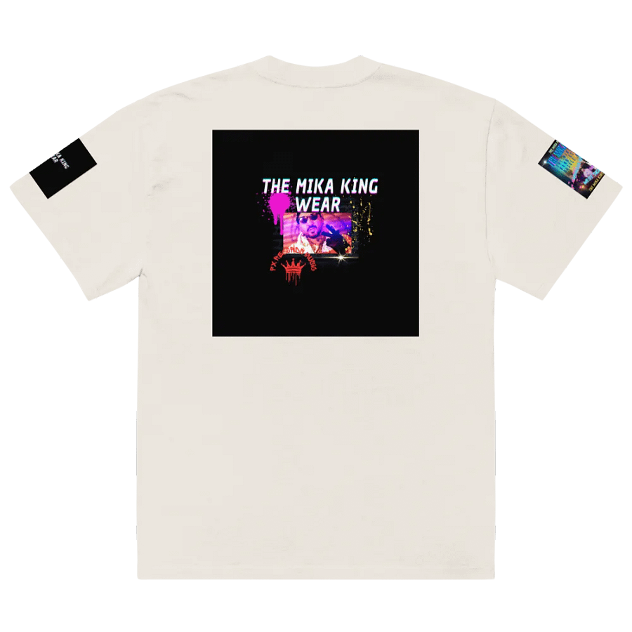 Camiseta premium de peso pesado para hombre de Cotton Heritage tHE mIKA kING Desing Model Gang Street Hussle Gang product image (6)