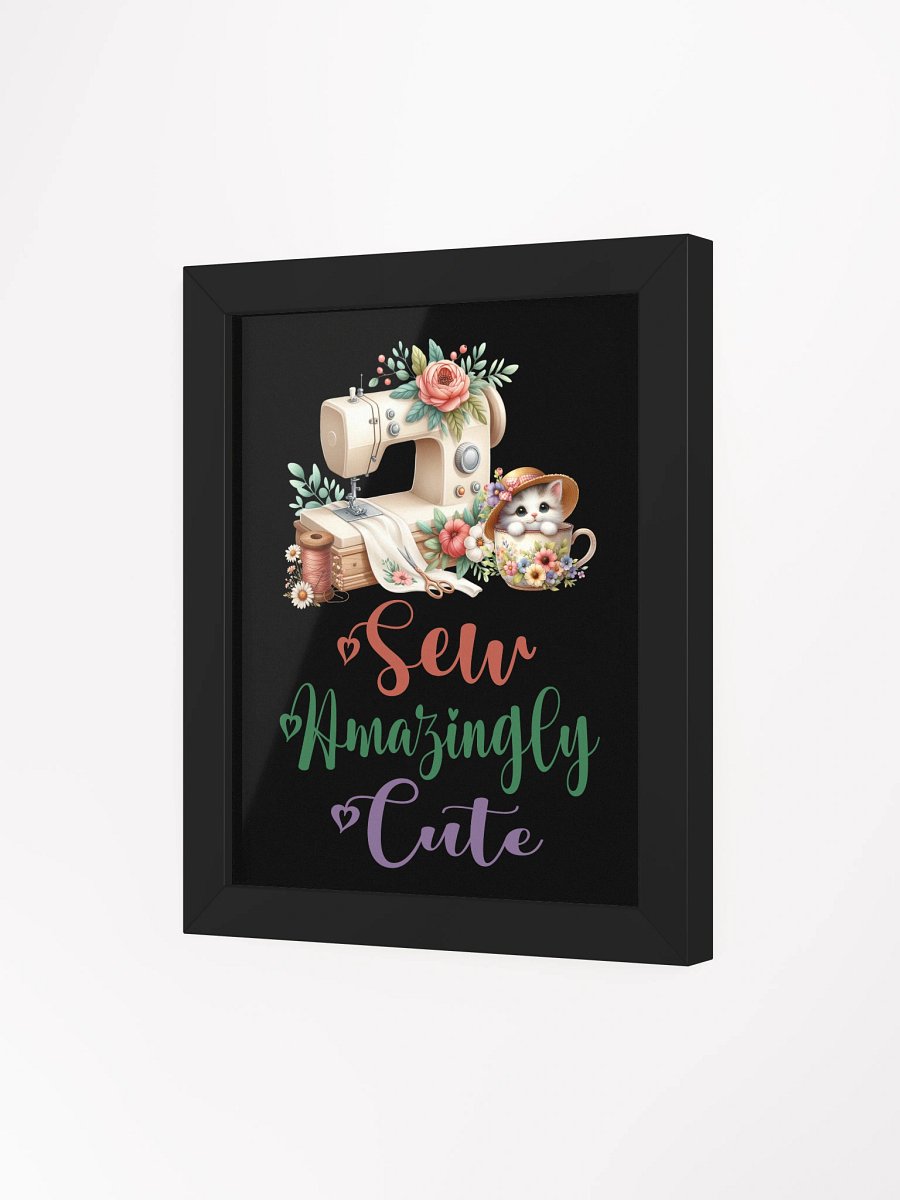 Sew Amazingly Cute Cat Framed Poster product image (45)