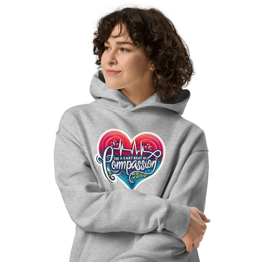Compassion's Heartbeat Oversized Hoodie product image (34)