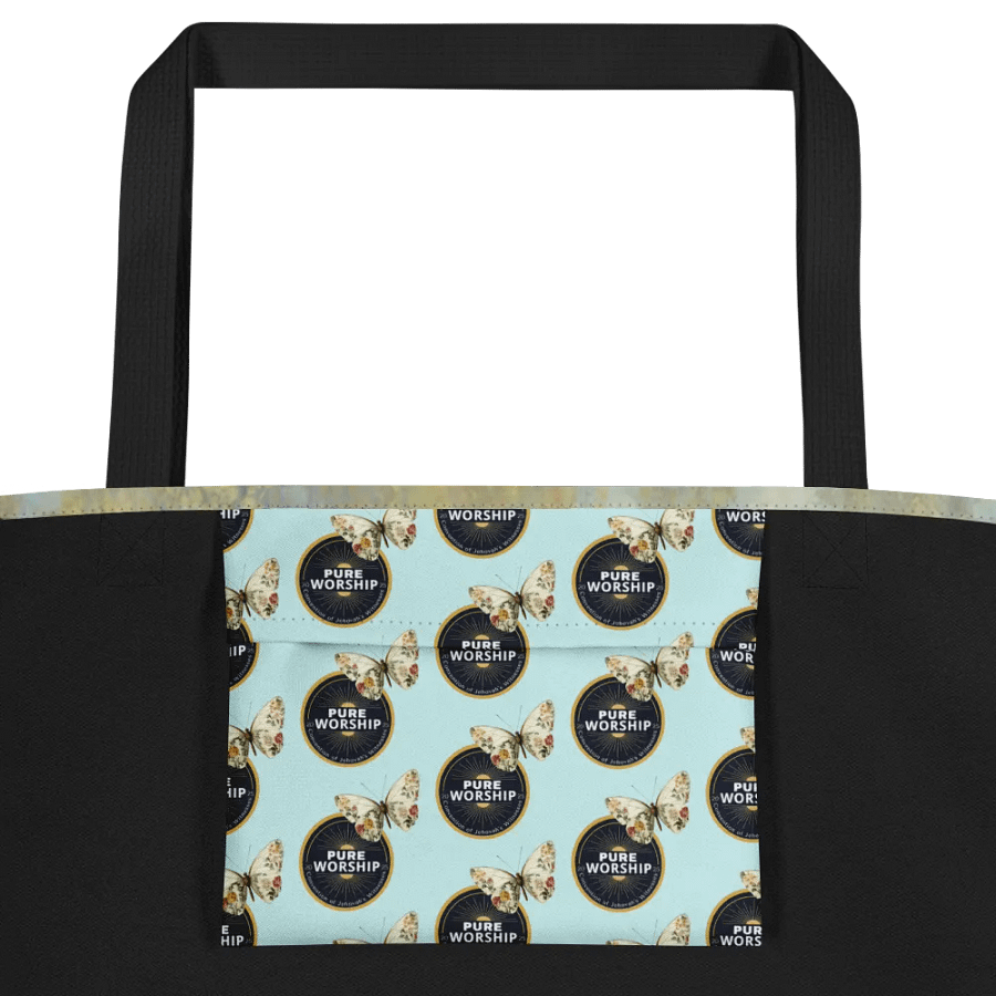 "Pure Worship" 2025 Convention | Gold Butterfly Fields Tote Bag product image (3)