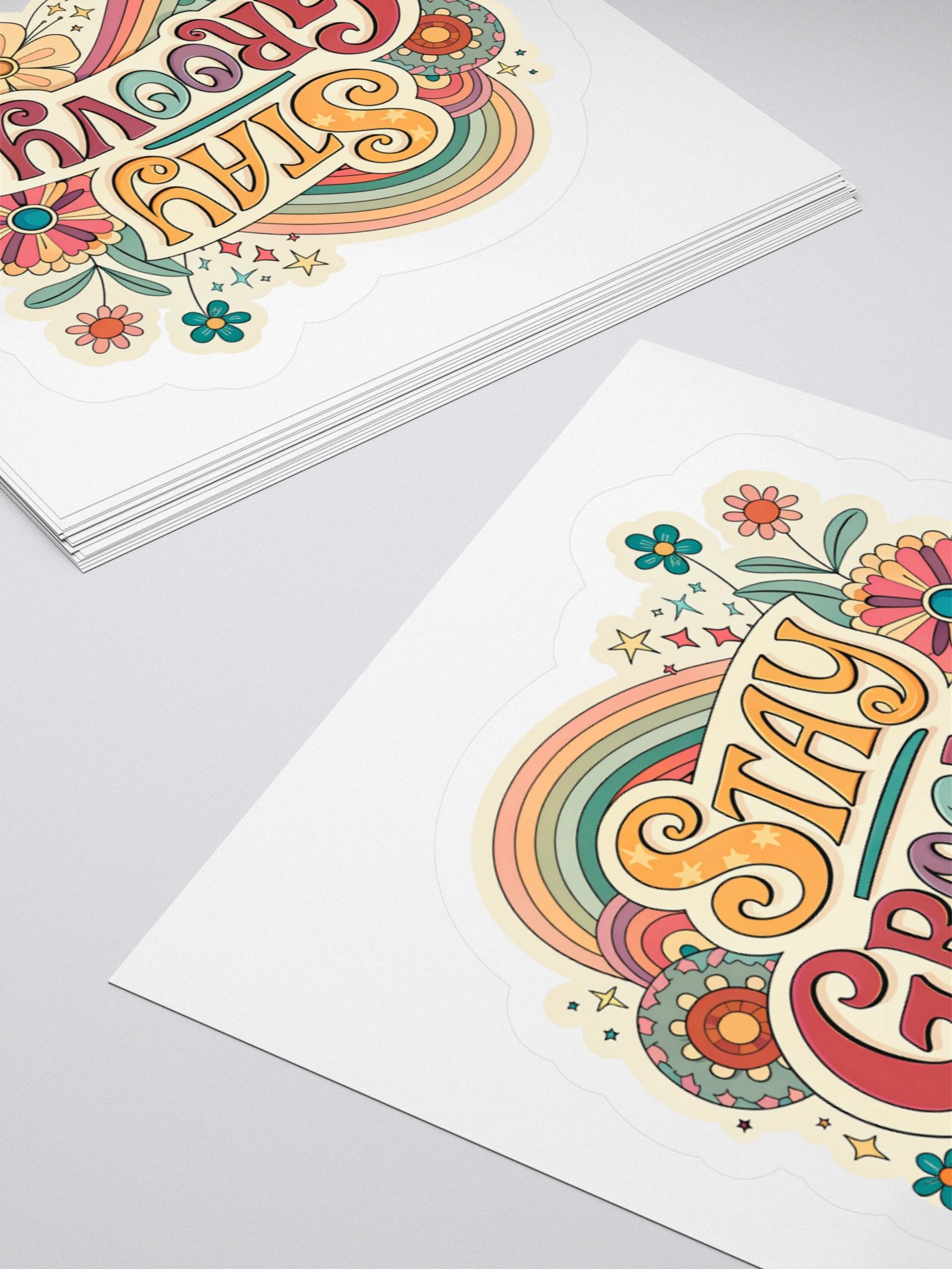 Stay Groovy Kiss Cut Sticker product image (11)