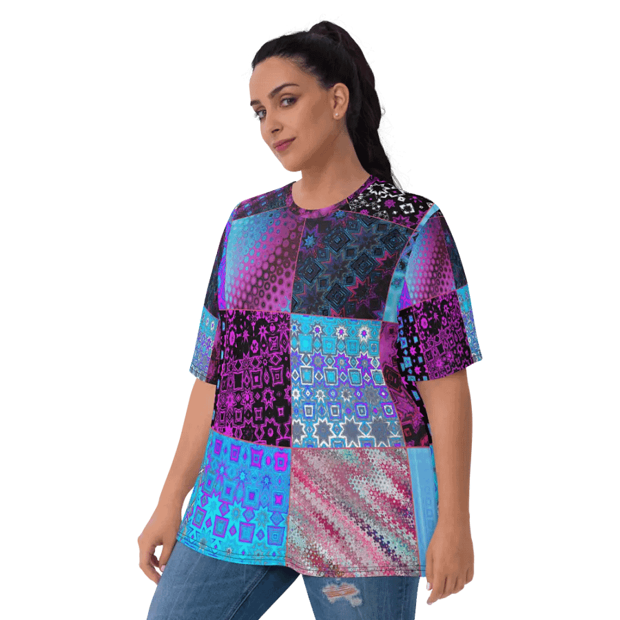 Patchwork Celebration Women's Crew Neck T-Shirt product image (9)