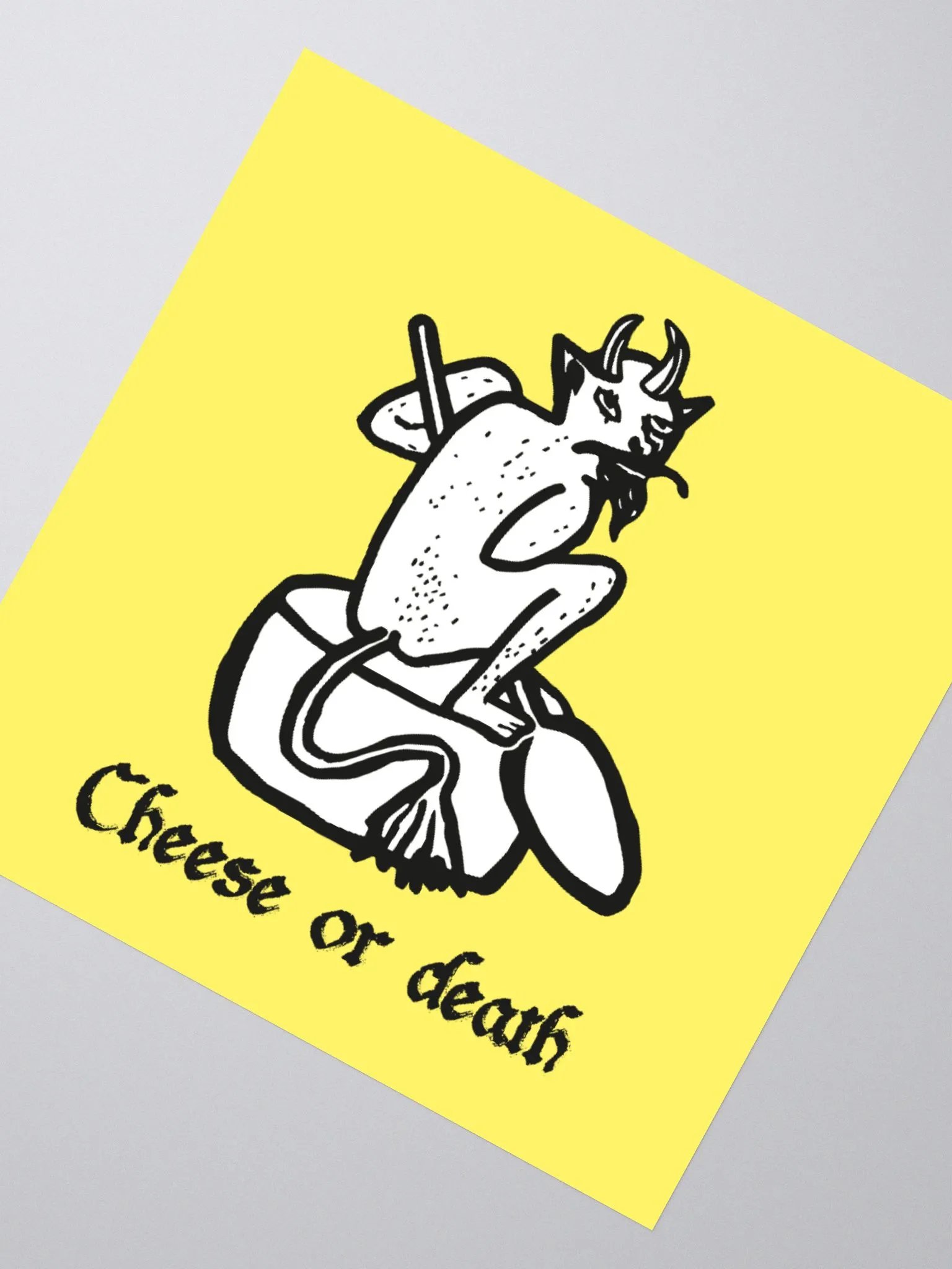 Cheese or Death Sticker product image (2)