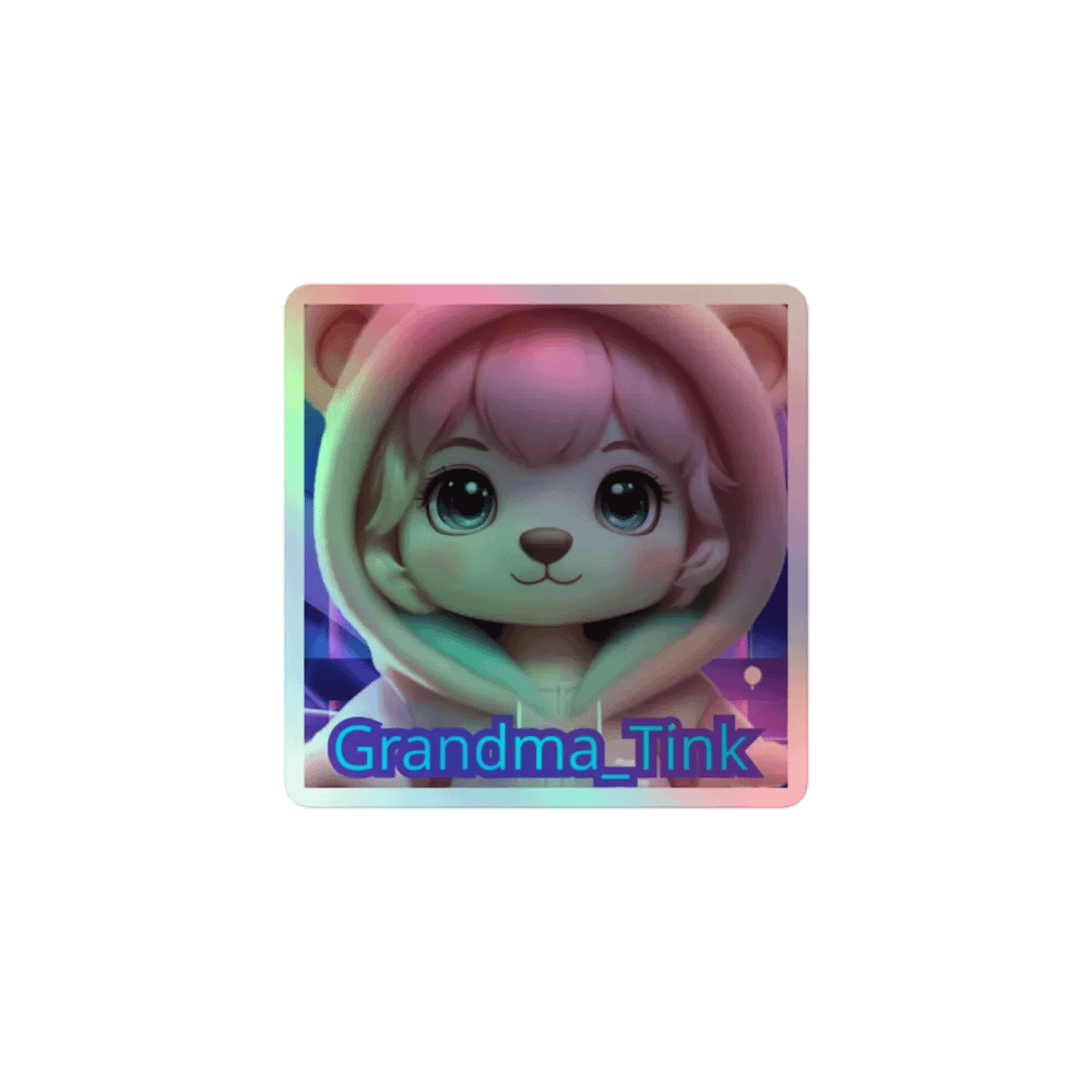 Whimsical Bear Holographic Sticker Set product image (1)