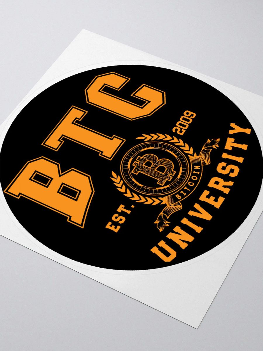 Bitcoin BTC University College Crypto Currency Blockchain Sticker product image (3)